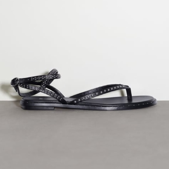 Studded flat sandals - Picture 3 of 9